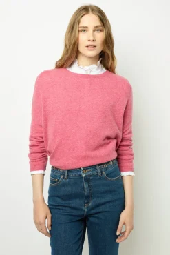 Loose cashmere round neck sweater - JAZMINE