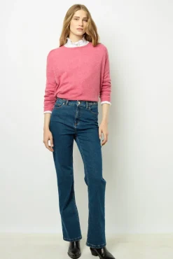 Loose cashmere round neck sweater - JAZMINE