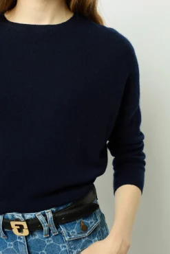 Loose cashmere round neck sweater - JAZMINE