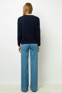 Loose cashmere round neck sweater - JAZMINE