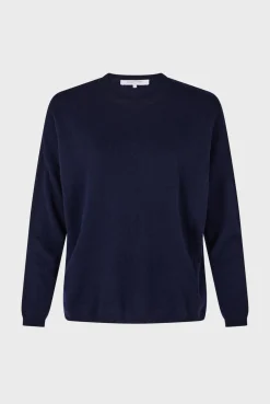 Loose cashmere round neck sweater - JAZMINE