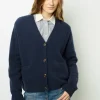 Loose-fitting V-neck cardigan - JEANETTE