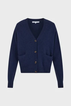 Loose-fitting V-neck cardigan - JEANETTE