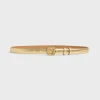 Metallic python leather belt - LE MINI LAUREN