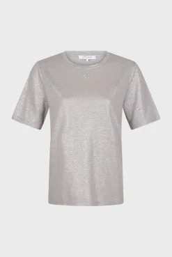 Metallic-finish short sleeves T-shirt - AIDA
