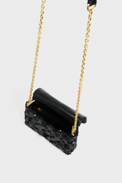 Mini crossbody bag in sequin -