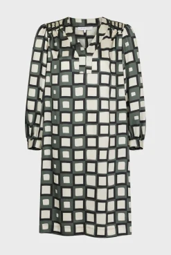 Mini dress with geometric print - SASKIA