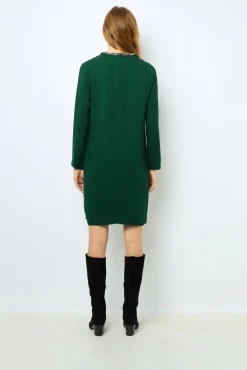 Mini dress with jewel collar - STERNA