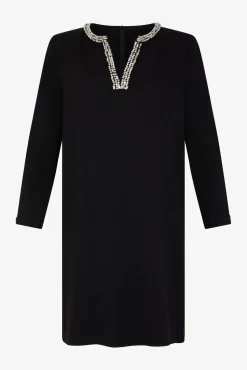 Mini dress with jewel collar - STERNA