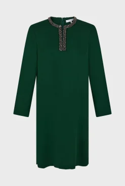 Mini dress with jewel collar - STERNA