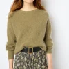 Mohair round neck sweater- JOLINA