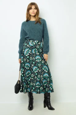 Mohair round neck sweater- JOLINA