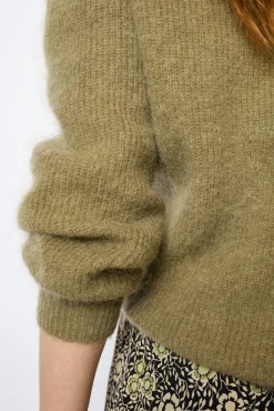 Mohair round neck sweater- JOLINA