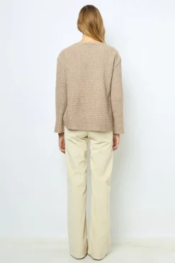Natural velvet flare pants - ANNA
