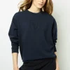 Navy blue logo sweatshirt - ADRIENNE