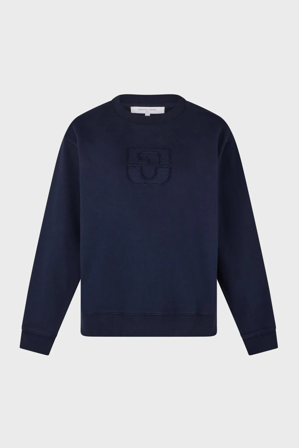 Navy blue logo sweatshirt - ADRIENNE