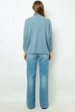 Oversized Indigo cashmere sweater - JOURDAN