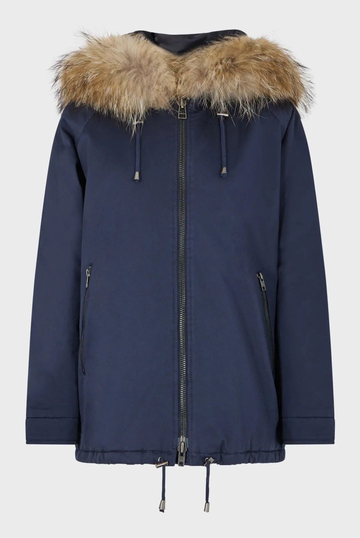 Parka with fur hood - LEONORE
