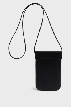 Phoneholder in crumpled leather - LADYPHONE