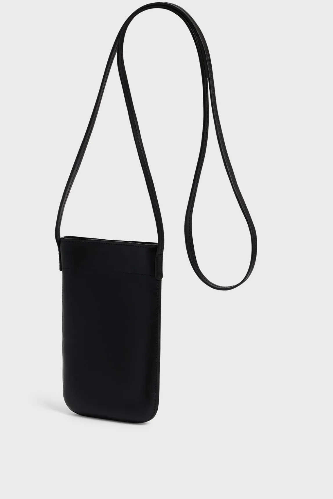 Phoneholder in crumpled leather - LADYPHONE