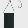 Phoneholder in leather metallic inside - LADYPHONE