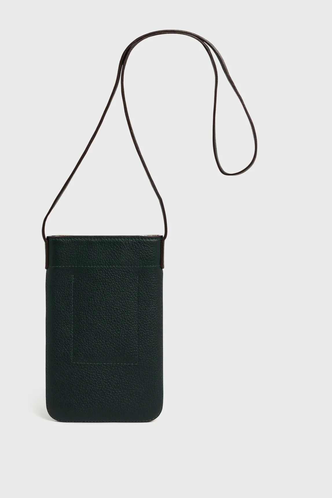 Phoneholder in leather metallic inside - LADYPHONE