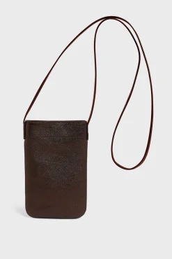 Phoneholder in metallic leather - LADYPHONE