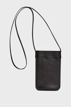 Phoneholder in metallic leather - LADYPHONE