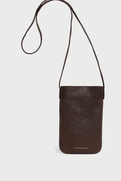 Phoneholder in metallic leather - LADYPHONE