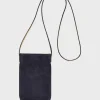 Phoneholder in suede leather metallic inside - LADYPHONE