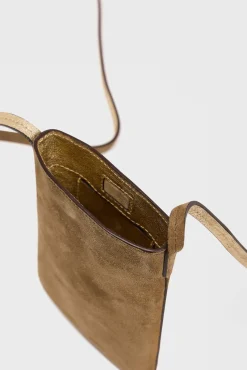 Phoneholder in suede leather metallic inside - LADYPHONE