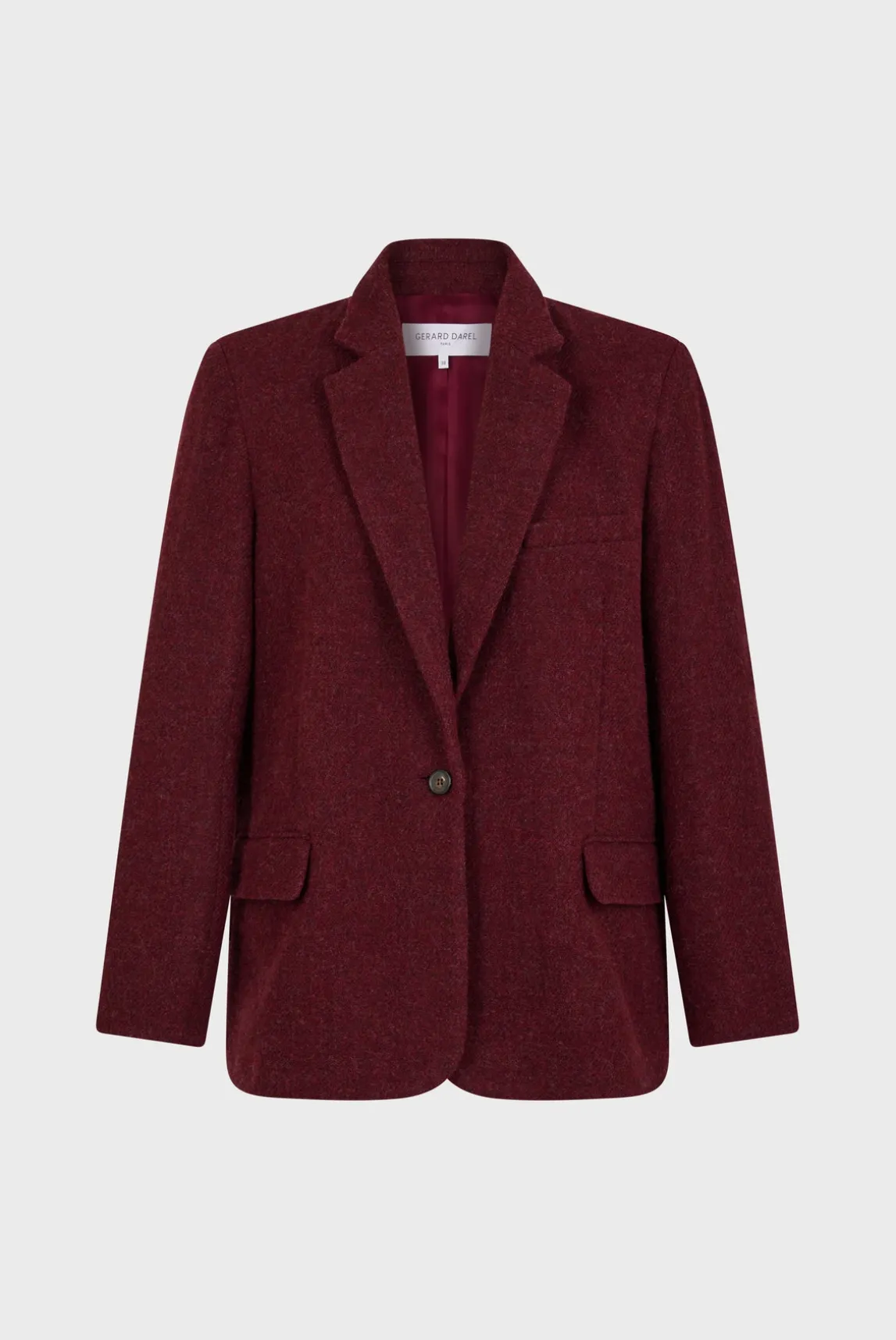 Plain wide jacket - MARINE