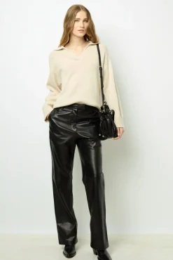 Plain wool polo shirt - JANA