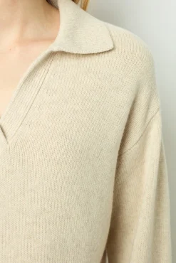 Plain wool polo shirt - JANA