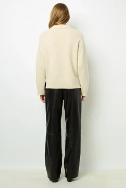 Plain wool polo shirt - JANA