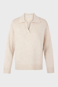 Plain wool polo shirt - JANA