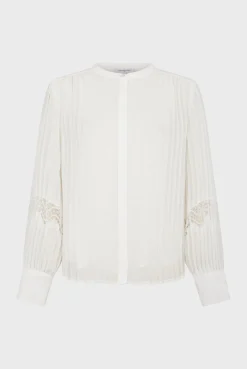 Pleated lace top - BELLINE