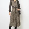 Polka Dot Long Shirt Dress - SUNITA