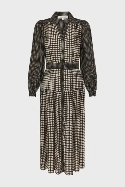 Polka Dot Long Shirt Dress - SUNITA