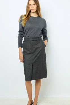 Prince of Wales straight skirt - CAHINA