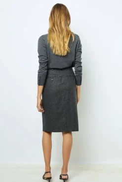 Prince of Wales straight skirt - CAHINA