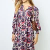 Print mini dress - SAMIA
