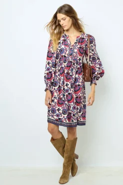 Print mini dress - SAMIA