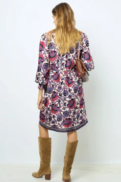 Print mini dress - SAMIA