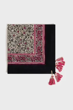 Print silk scarf -DONNA