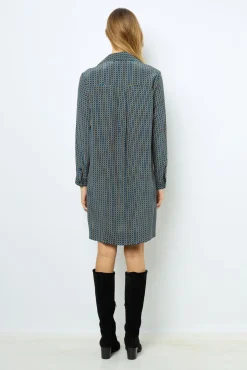 Printed silk mini dress - SAPHIA