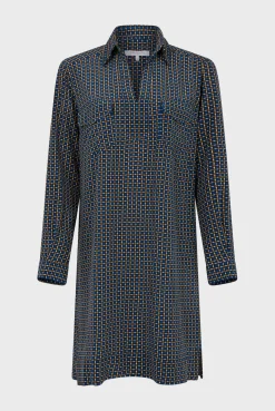 Printed silk mini dress - SAPHIA