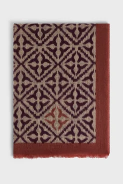 Printed wool and cashmere scarf - DYLANE