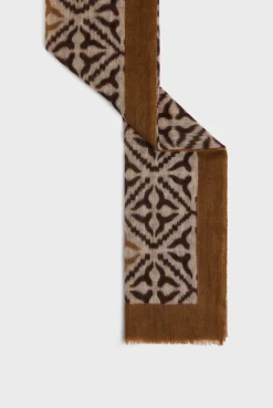 Printed wool and cashmere scarf - DYLANE