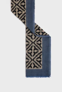 Printed wool and cashmere scarf - DYLANE